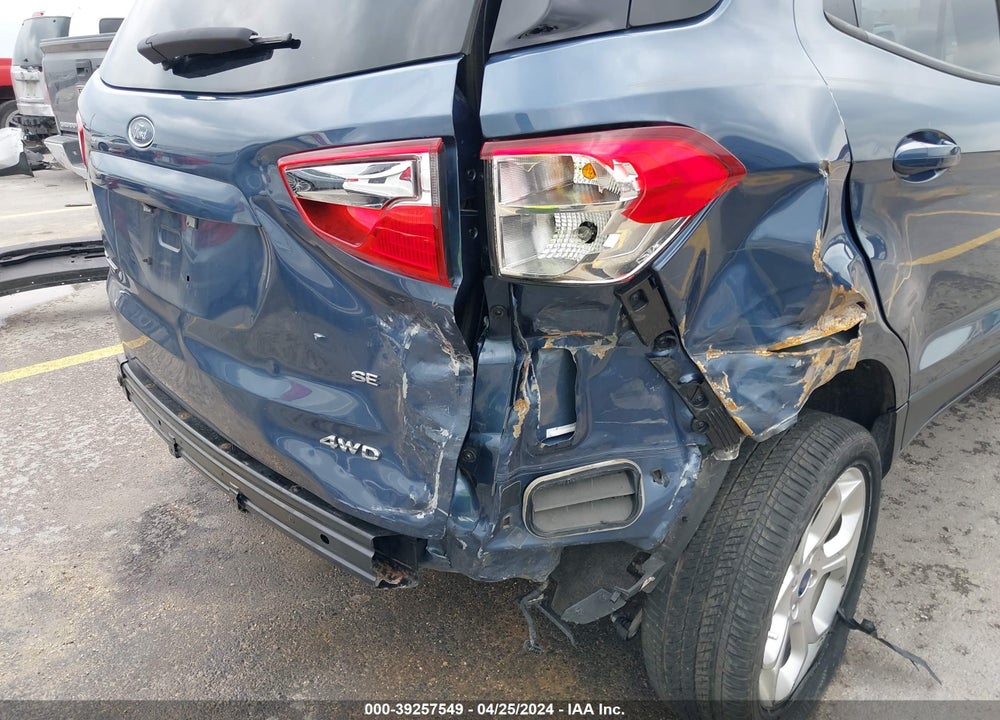2022 FORD ECOSPORT SE VIN: MAJ6S3GL4NC462210
