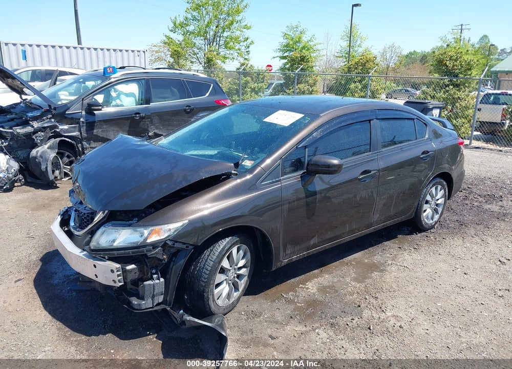 2014 HONDA CIVIC LX VIN: 2HGFB2F50EH526989