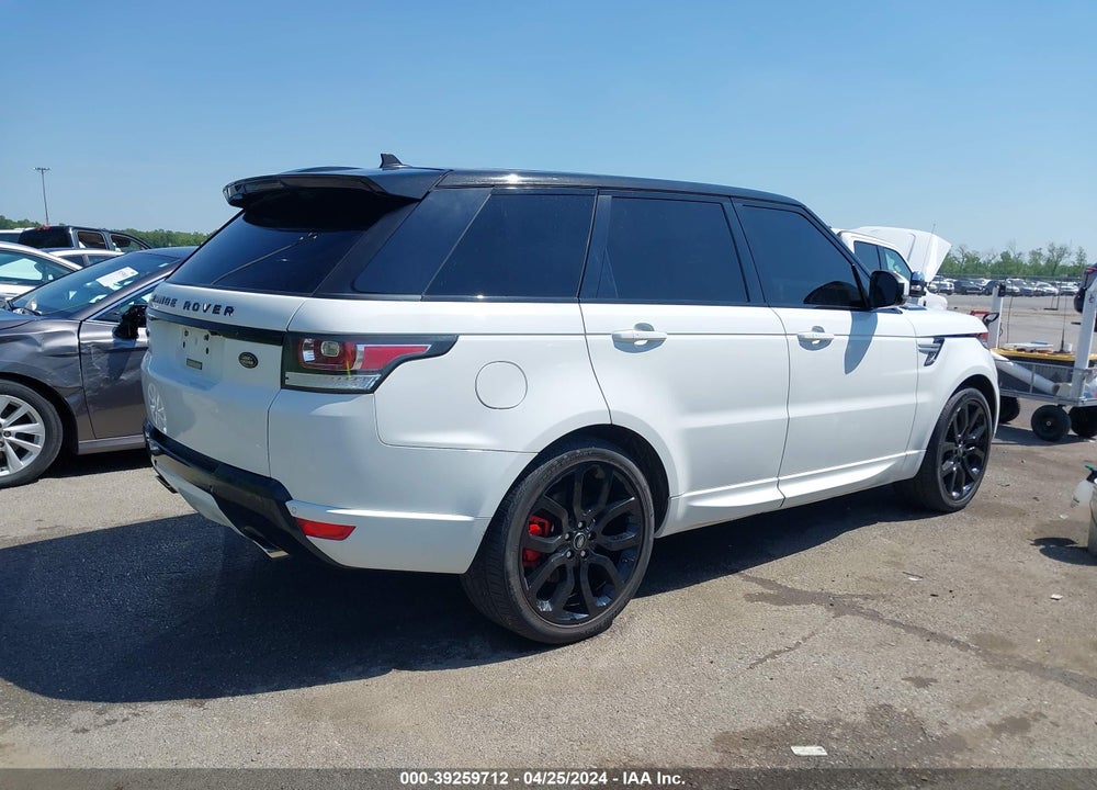 2016 LAND ROVER RANGE ROVER SPORT 3.0L V6 SUPERCHARGED HSE VIN: SALWR2PF9GA110063