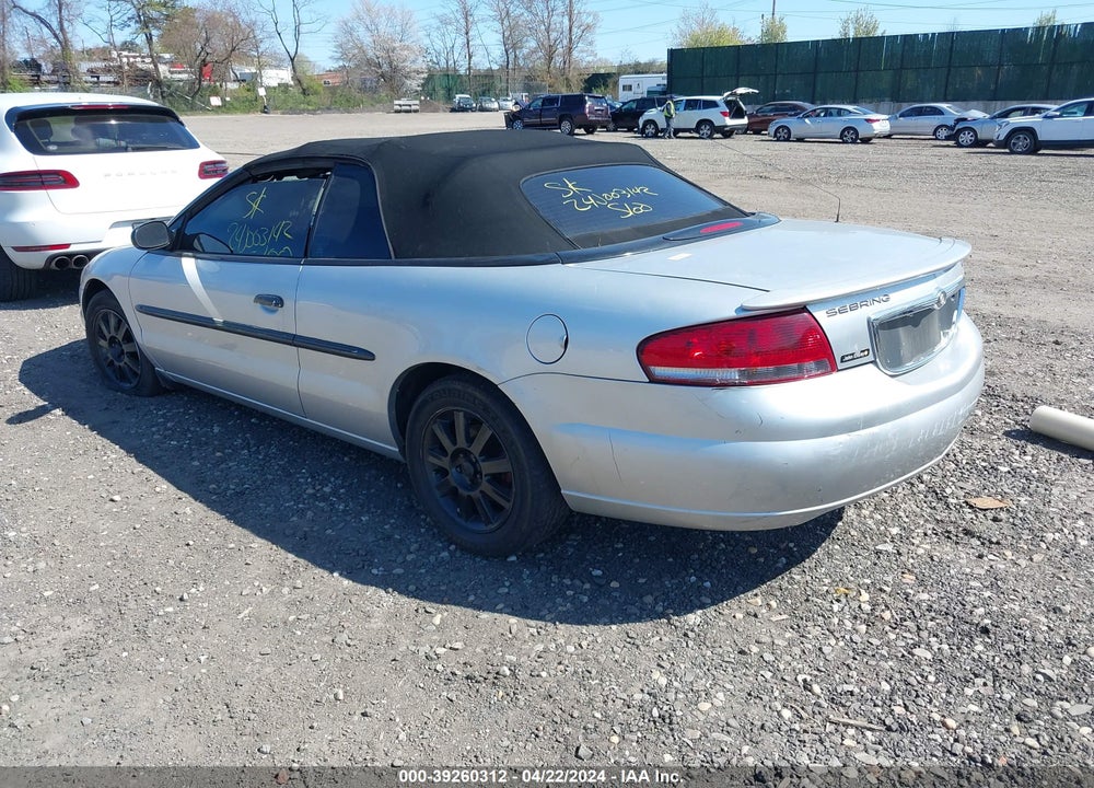 2006 CHRYSLER SEBRING GTC VIN: 1C3EL75R76N125638