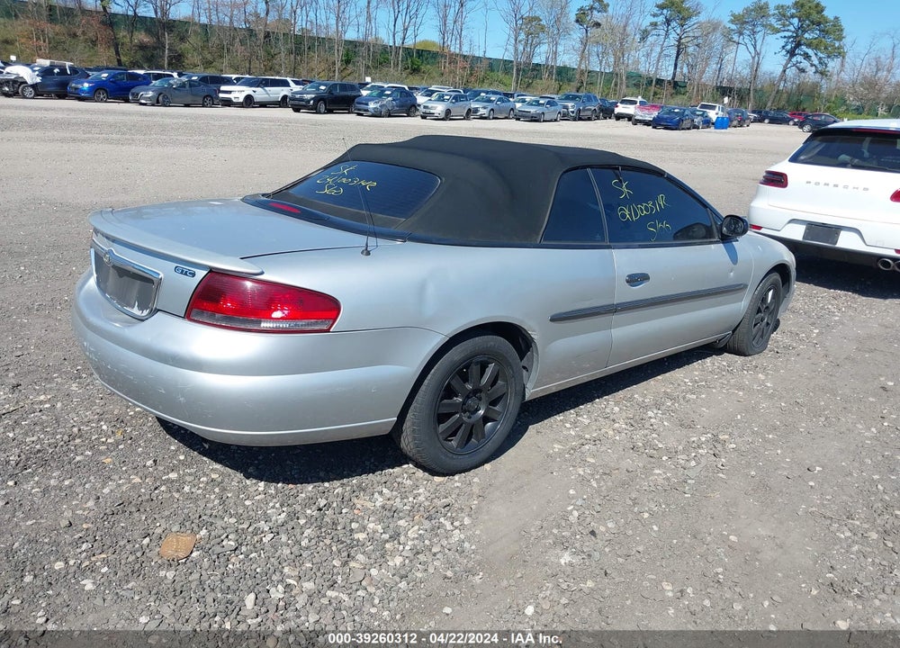 2006 CHRYSLER SEBRING GTC VIN: 1C3EL75R76N125638
