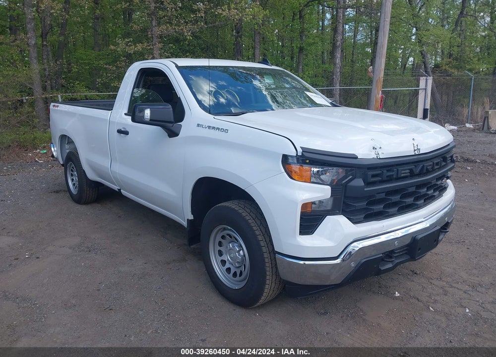 2024 CHEVROLET SILVERADO 1500 4WD REGULAR CAB LONG BED WT VIN: 3GCNDAEK8RG146150