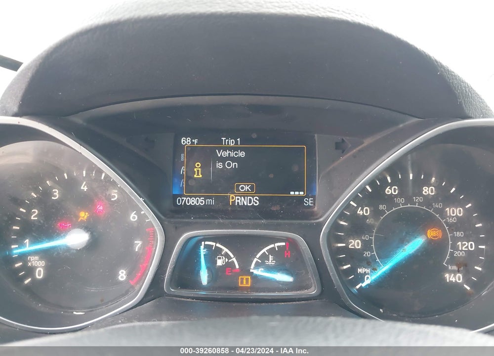2019 FORD ESCAPE S VIN: 1FMCU0F72KUA70970