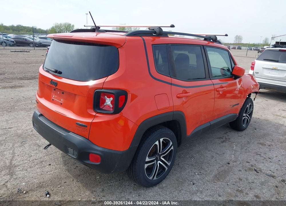 2016 JEEP RENEGADE LATITUDE VIN: ZACCJBBW2GPE38420