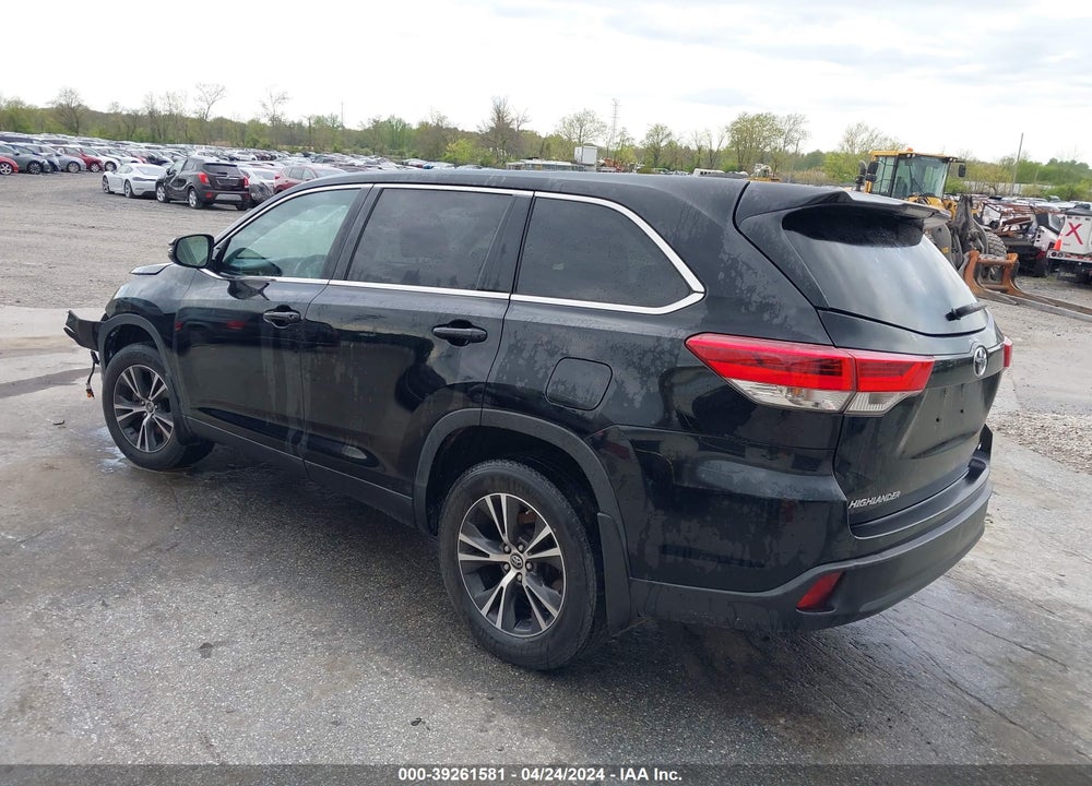 2019 TOYOTA HIGHLANDER LE VIN: 5TDBZRFH4KS729960