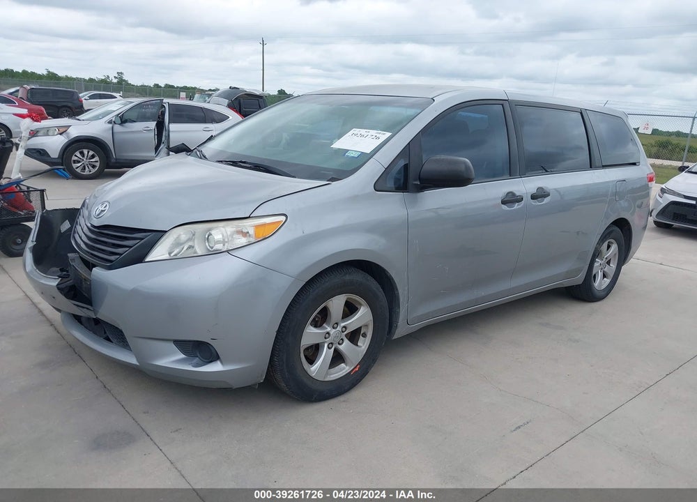 2013 TOYOTA SIENNA L V6 7 PASSENGER VIN: 5TDZK3DCXDS353842
