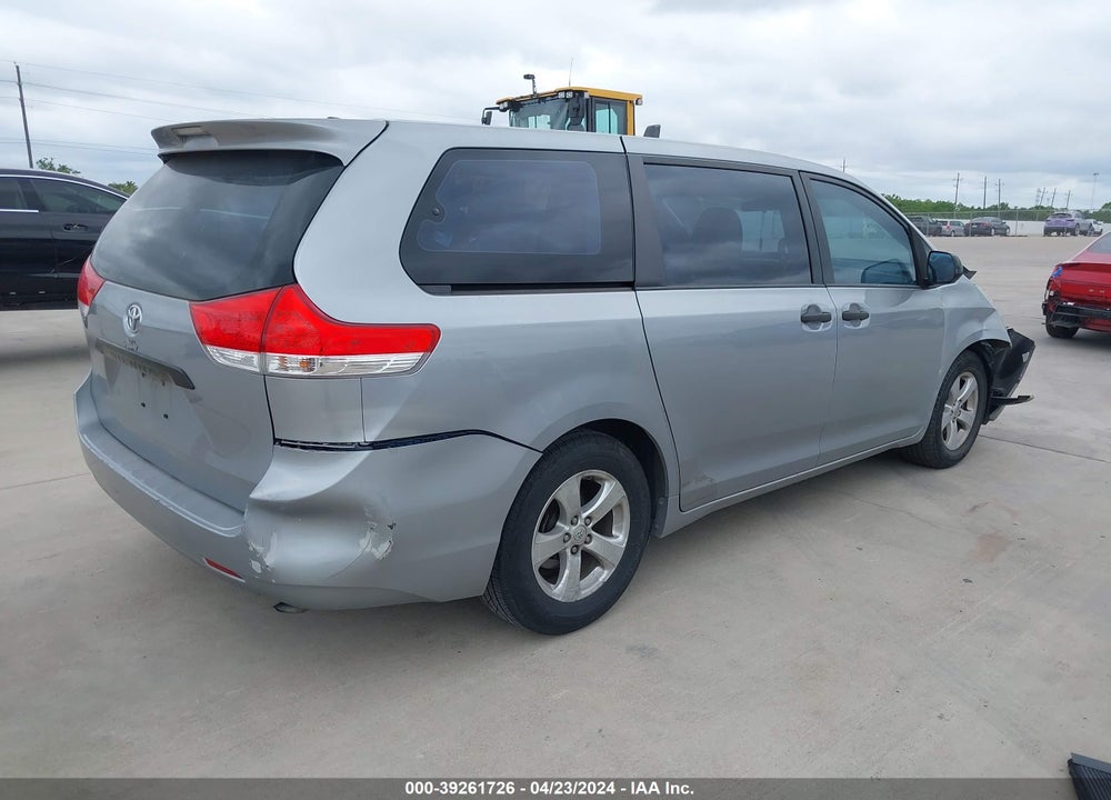 2013 TOYOTA SIENNA L V6 7 PASSENGER VIN: 5TDZK3DCXDS353842