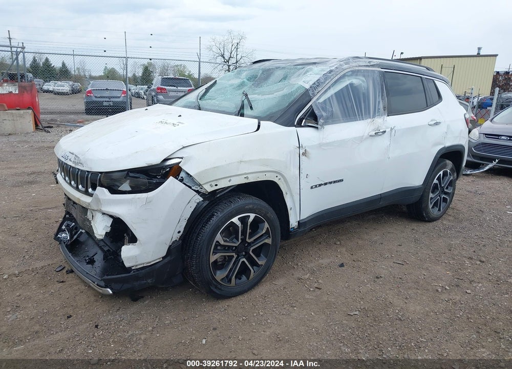 2022 JEEP COMPASS LIMITED 4X4 VIN: 3C4NJDCB2NT184939
