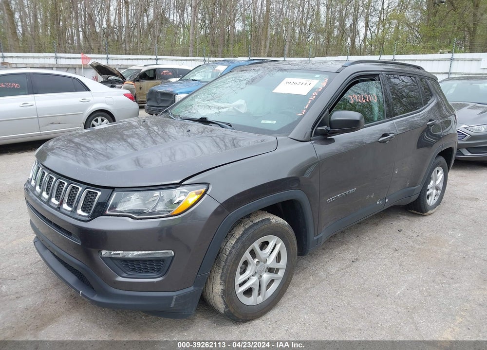 2018 JEEP COMPASS SPORT FWD VIN: 3C4NJCAB4JT468533