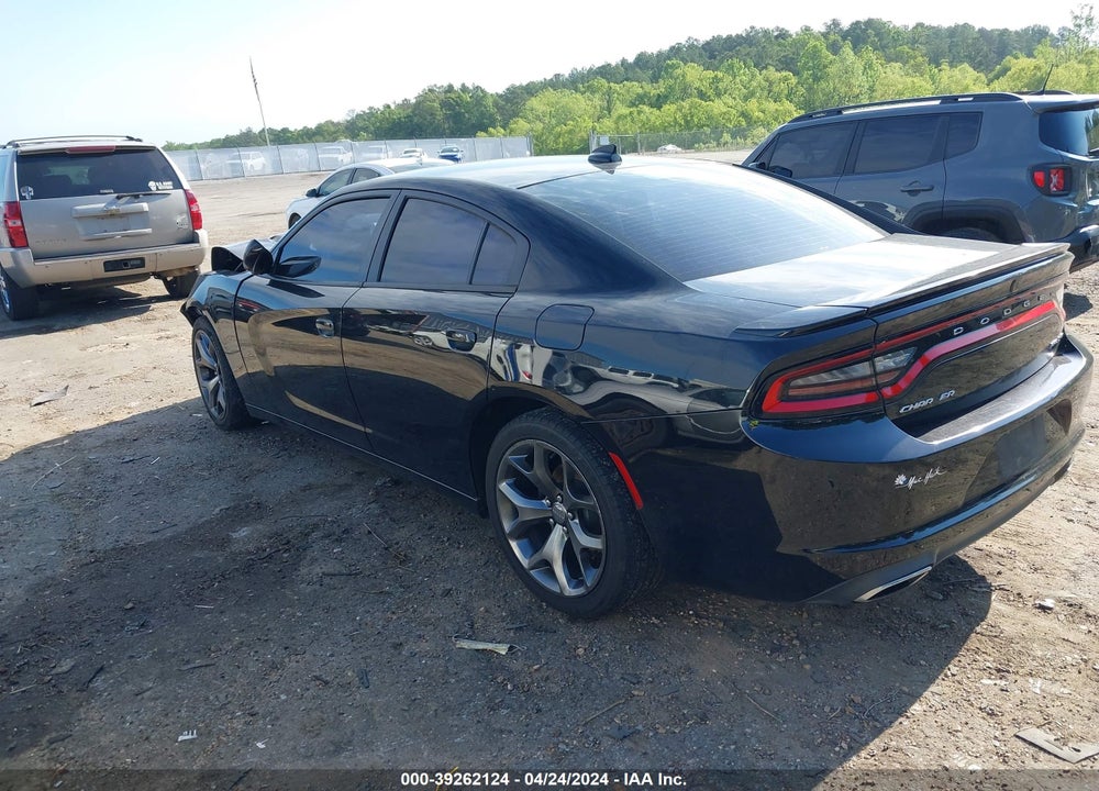 2016 DODGE CHARGER SXT VIN: 2C3CDXHG9GH318527