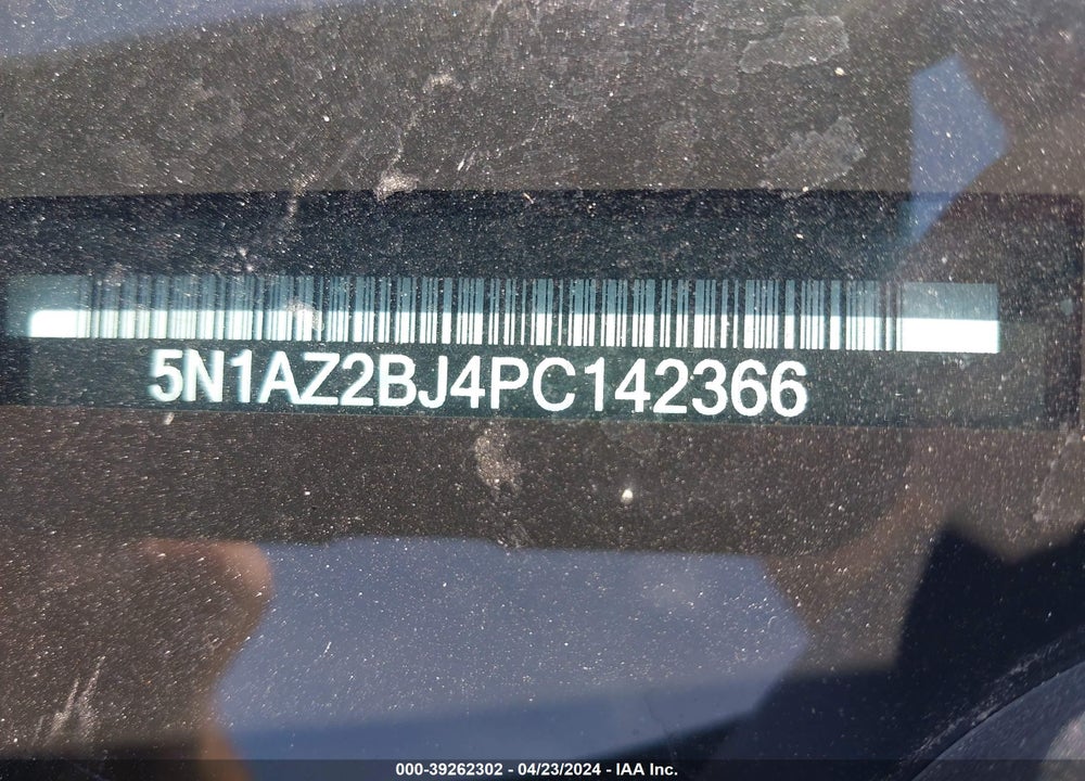 2023 NISSAN MURANO SV FWD VIN: 5N1AZ2BJ4PC142366