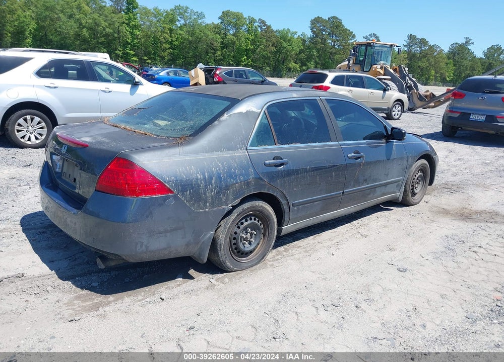 2007 HONDA ACCORD 2.4 LX VIN: 1HGCM56487A073826
