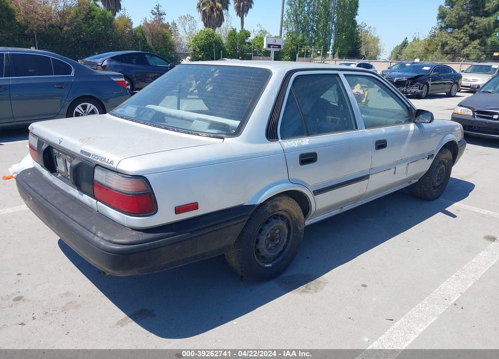 1989 TOYOTA COROLLA DLX VIN: 1NXAE92E4KZ061023