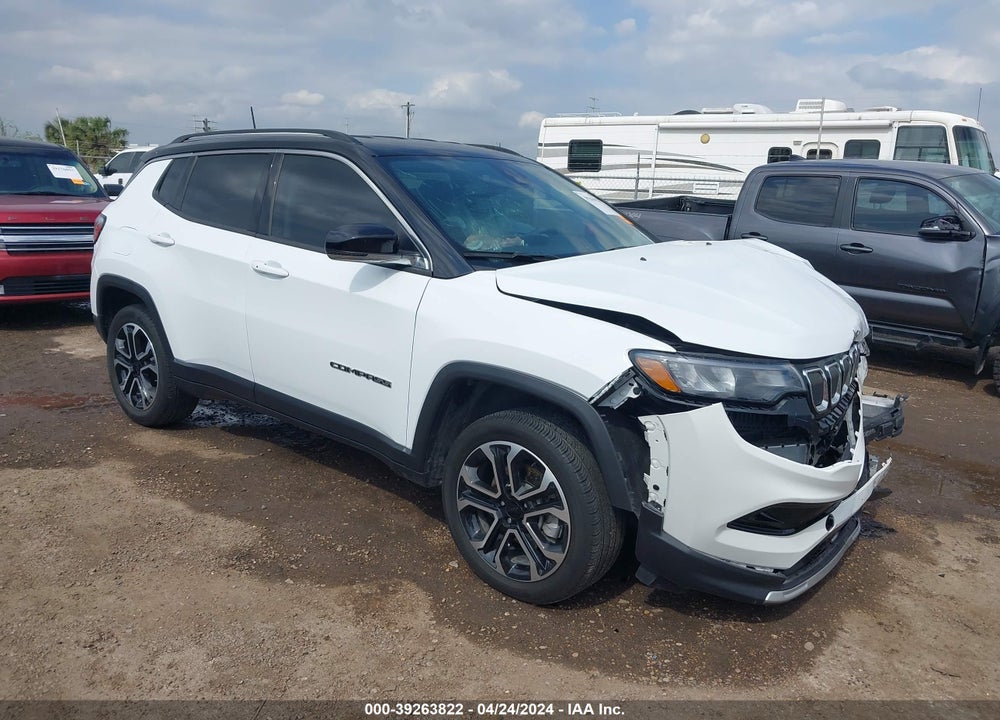2022 JEEP COMPASS LIMITED 4X4 VIN: 3C4NJDCB3NT154008