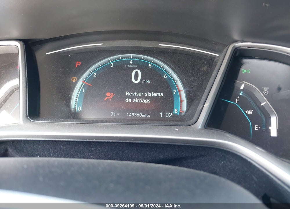 2017 HONDA CIVIC EX VIN: 19XFC2F75HE059243