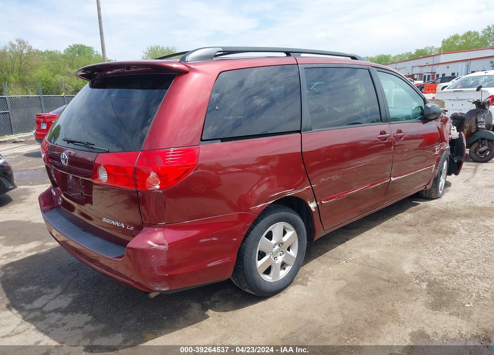 2009 TOYOTA SIENNA LE VIN: 5TDZK23C69S274879