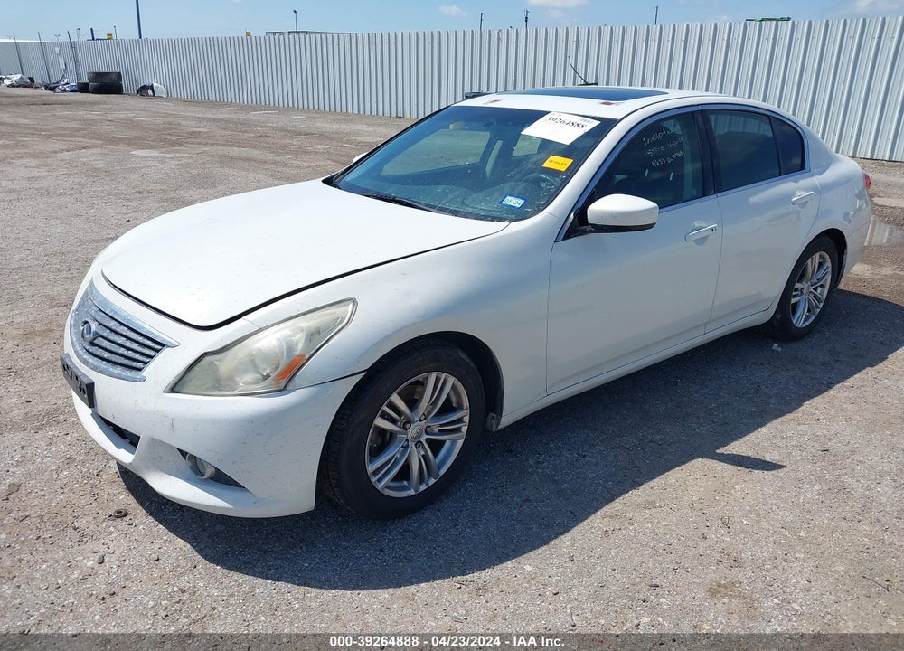 2012 INFINITI G25 JOURNEY VIN: JN1DV6AP3CM701410