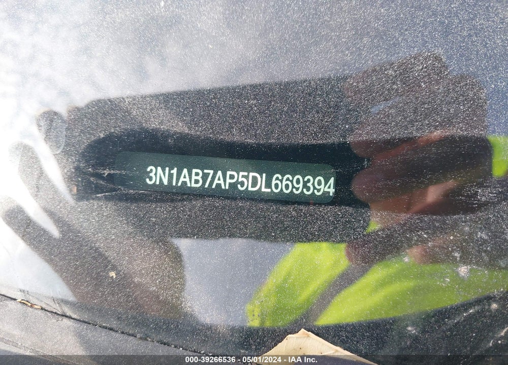 2013 NISSAN SENTRA VIN: 3N1AB7AP5DL669394
