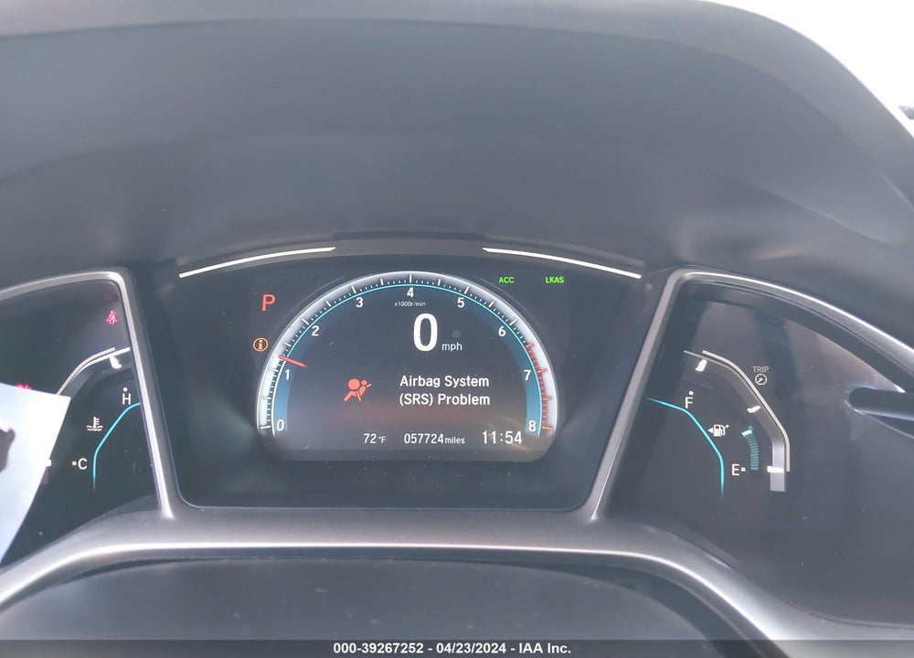 2020 HONDA CIVIC EX VIN: 2HGFC1F37LH682224