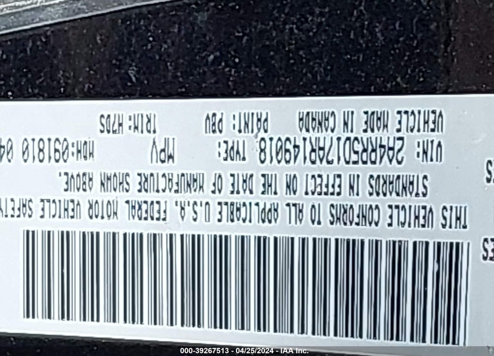2010 CHRYSLER TOWN & COUNTRY TOURING VIN: 2A4RR5D17AR149018