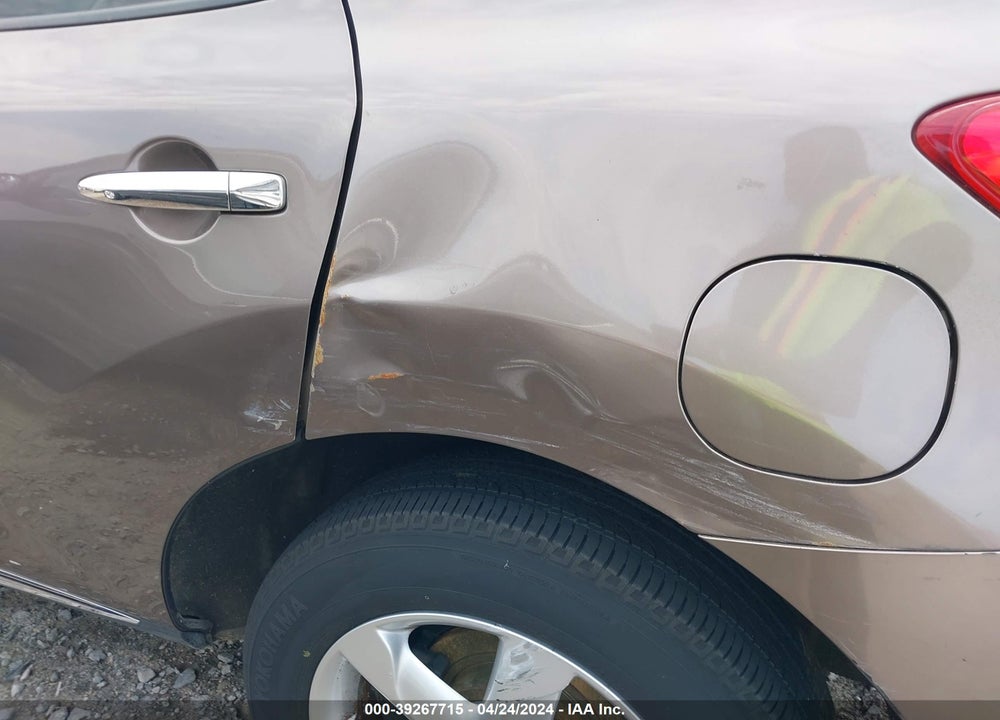 2010 NISSAN MURANO SL VIN: JN8AZ1MW9AW118937