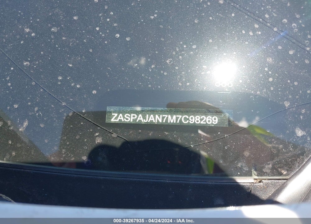 2021 ALFA ROMEO STELVIO RWD VIN: ZASPAJAN7M7C98269