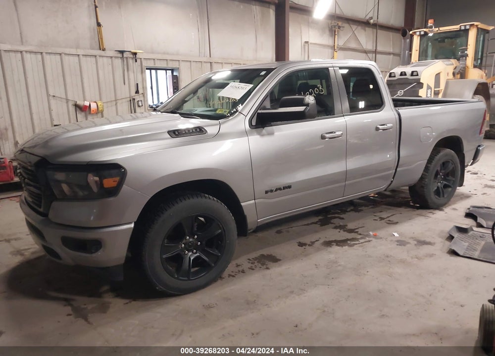 2021 RAM 1500 BIG HORN QUAD CAB 4X4 6'4 BOX VIN: 1C6SRFBT7MN727337