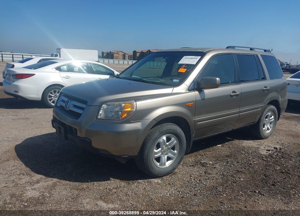 2008 HONDA PILOT VIN: 5FNYF28238B004480