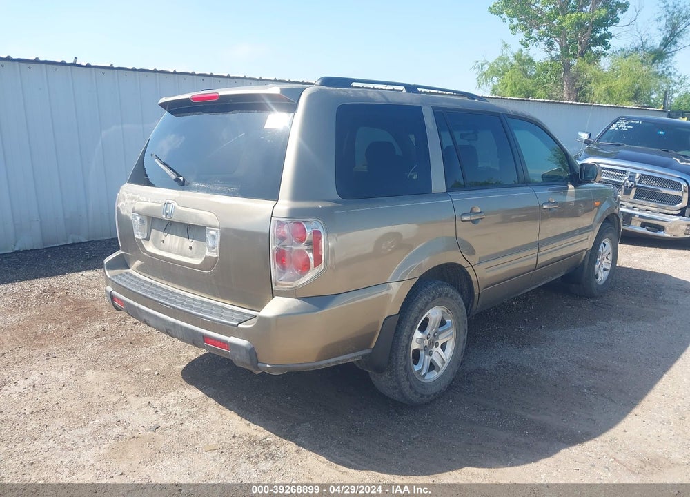 2008 HONDA PILOT VIN: 5FNYF28238B004480