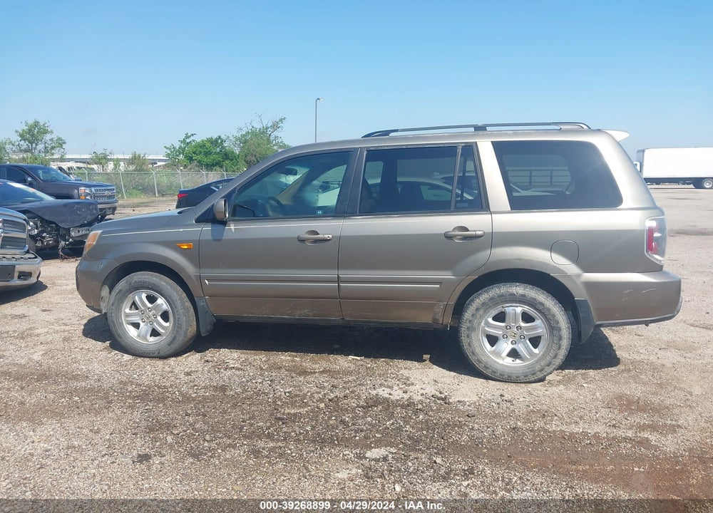 2008 HONDA PILOT VIN: 5FNYF28238B004480
