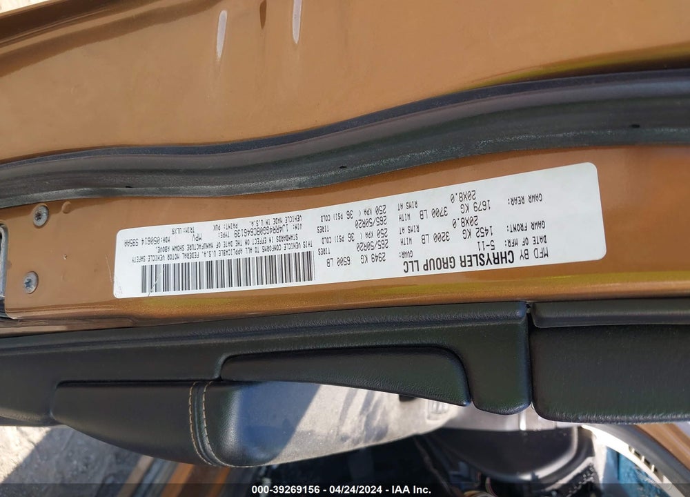 2011 JEEP GRAND CHEROKEE LAREDO VIN: 1J4RR4GG0BC646139
