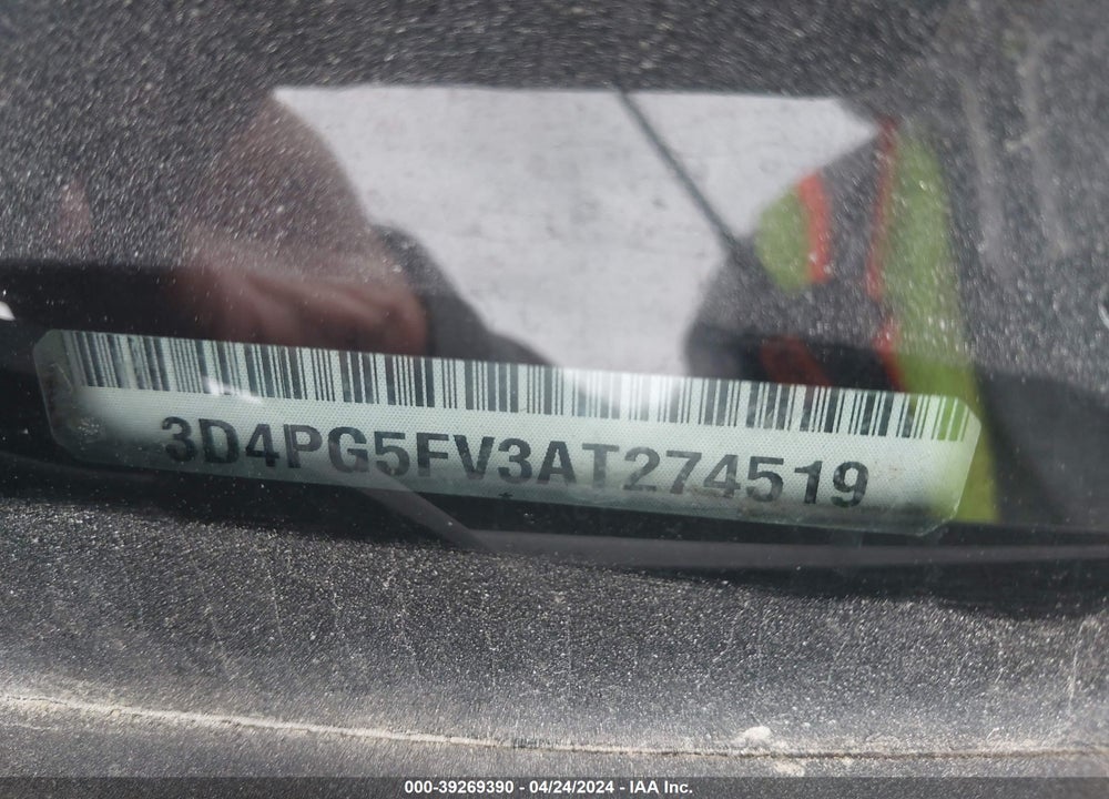 2010 DODGE JOURNEY SXT VIN: 3D4PG5FV3AT274519