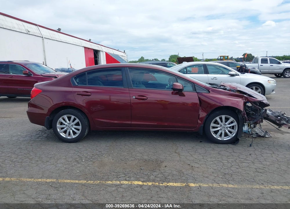 2012 HONDA CIVIC EX VIN: 19XFB2F80CE352598