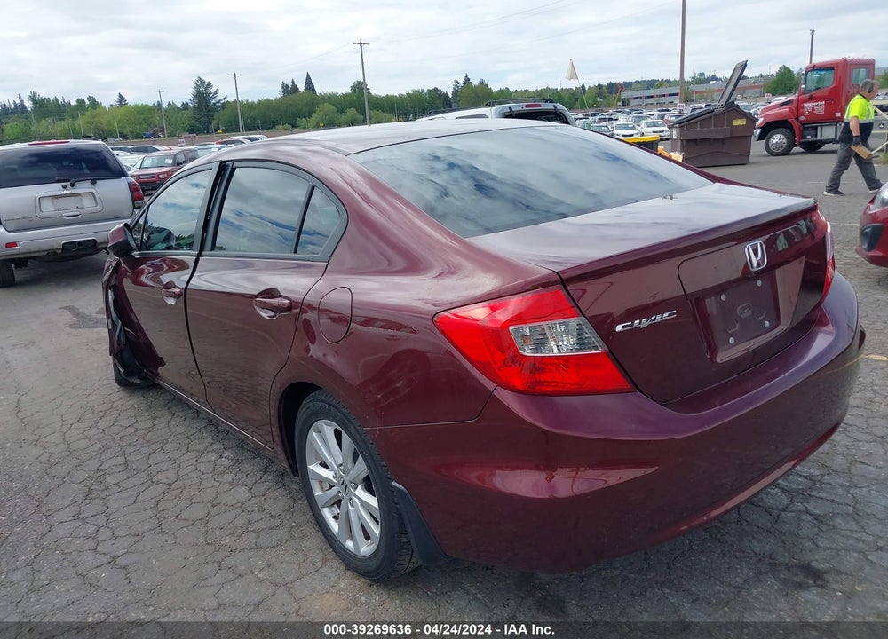 2012 HONDA CIVIC EX VIN: 19XFB2F80CE352598