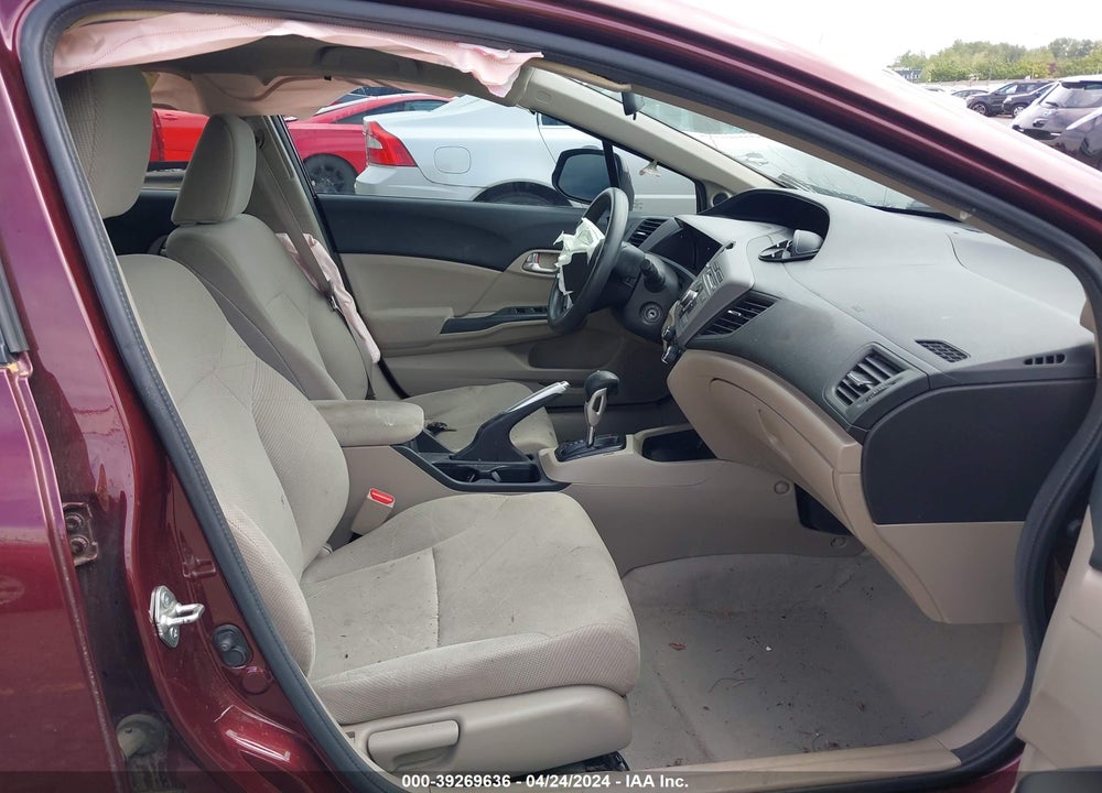 2012 HONDA CIVIC EX VIN: 19XFB2F80CE352598