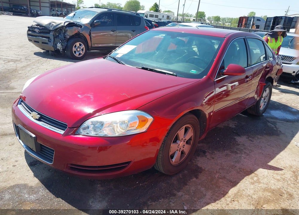 2008 CHEVROLET IMPALA LT VIN: 2G1WT58KX89250733