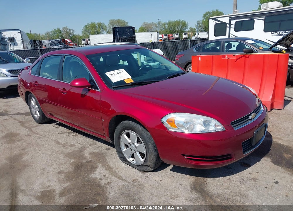 2008 CHEVROLET IMPALA LT VIN: 2G1WT58KX89250733