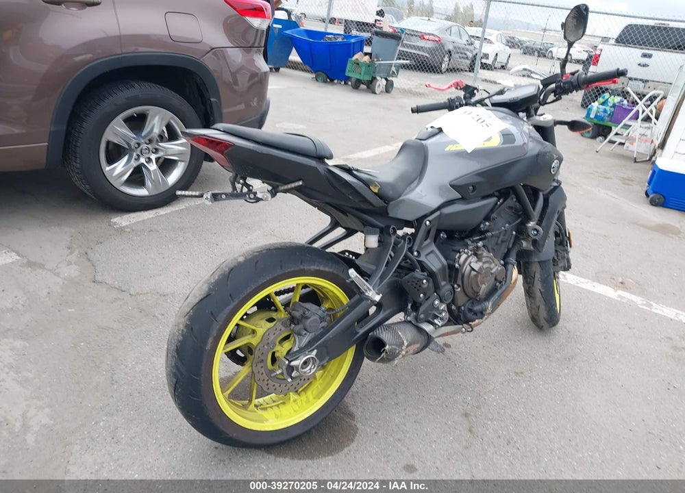 2016 YAMAHA FZ07 C VIN: JYARM06YXGA002587