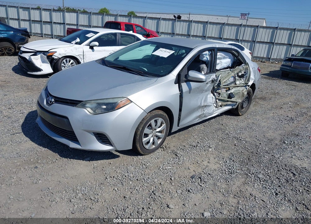 2016 TOYOTA COROLLA LE VIN: 2T1BURHE5GC627732