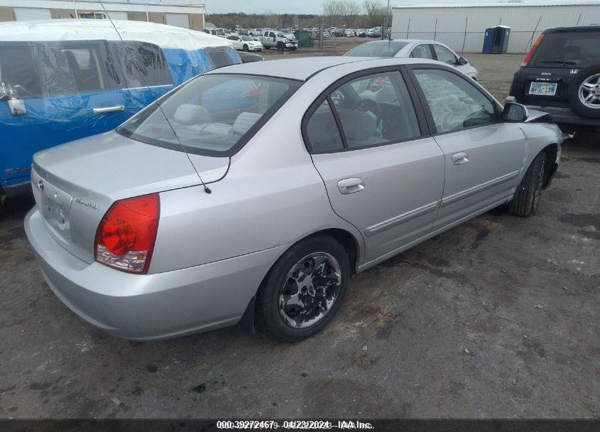 2005 HYUNDAI ELANTRA GLS/GT VIN: KMHDN46D45U057057