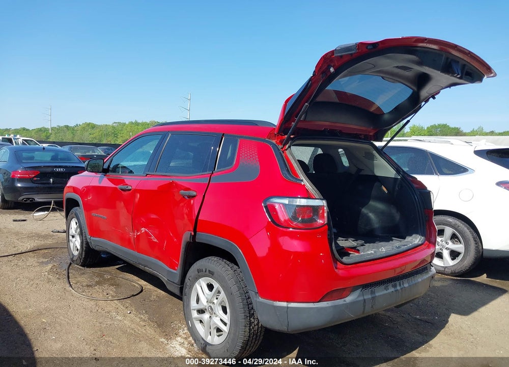 2018 JEEP COMPASS SPORT 4X4 VIN: 3C4NJDAB0JT213545
