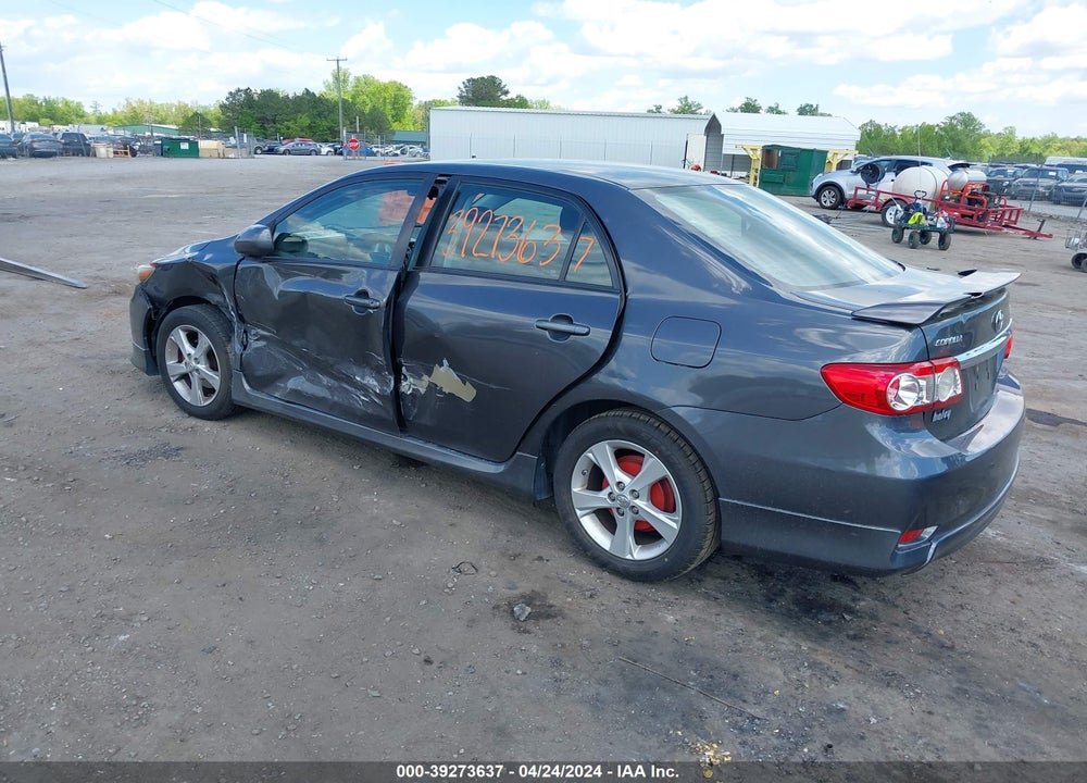 2013 TOYOTA COROLLA S VIN: 2T1BU4EE5DC122177