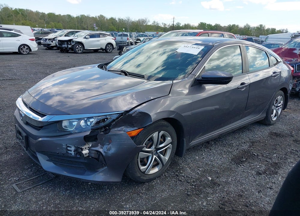 2017 HONDA CIVIC LX VIN: 19XFC2F56HE220522