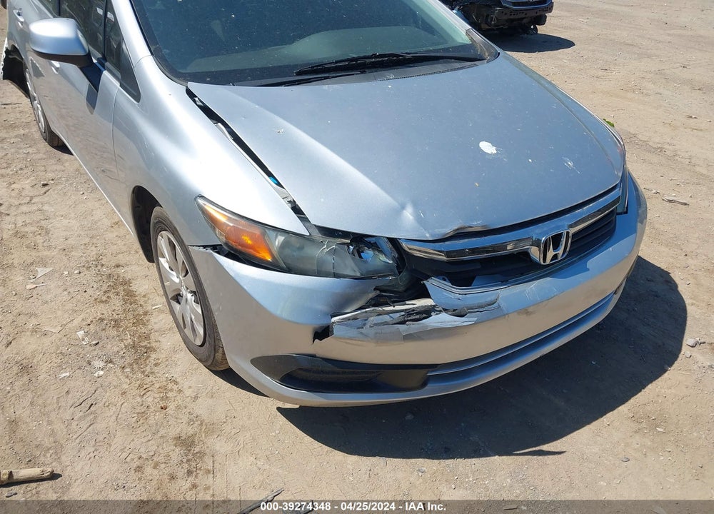 2012 HONDA CIVIC LX VIN: 19XFB2F5XCE077845