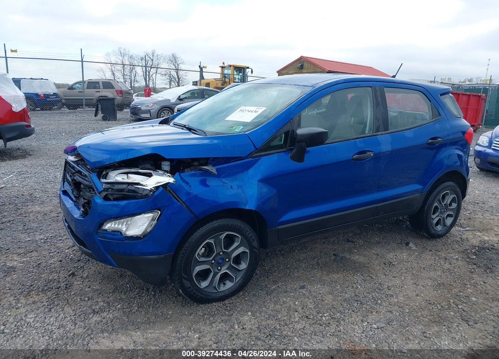 2021 FORD ECOSPORT S VIN: MAJ6S3FL8MC439030
