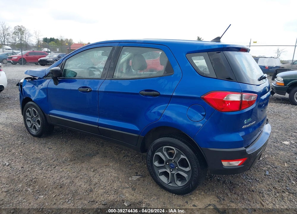 2021 FORD ECOSPORT S VIN: MAJ6S3FL8MC439030