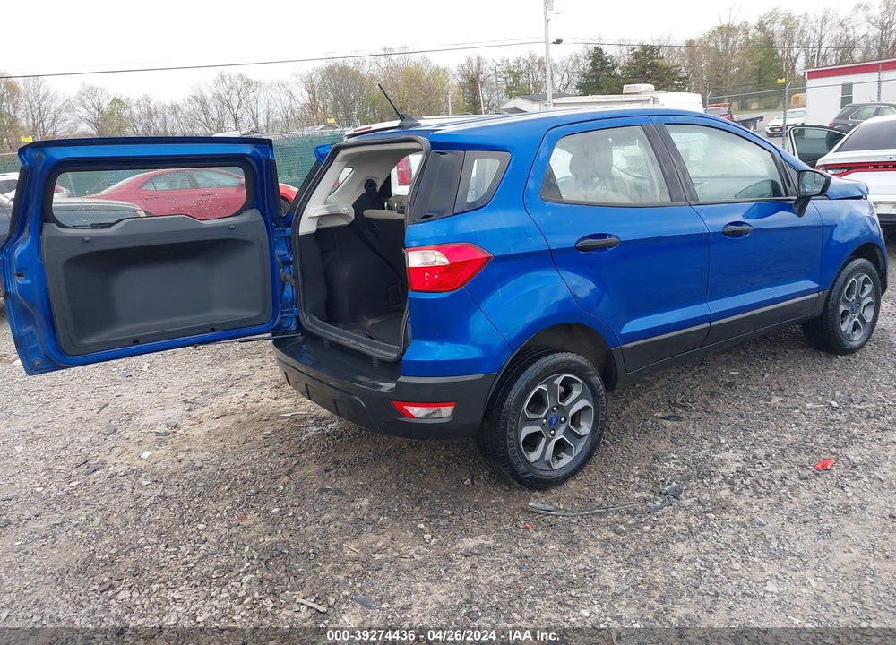 2021 FORD ECOSPORT S VIN: MAJ6S3FL8MC439030