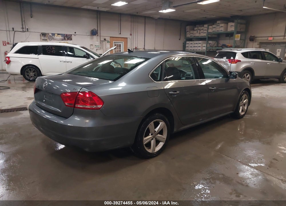 2013 VOLKSWAGEN PASSAT 2.5L SE VIN: 1VWBP7A30DC060402