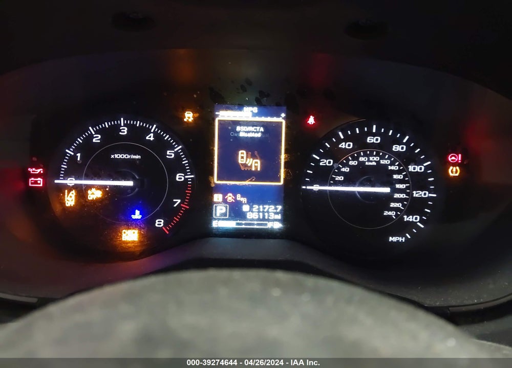 2018 SUBARU IMPREZA 2.0I PREMIUM VIN: 4S3GKAD60J3623602