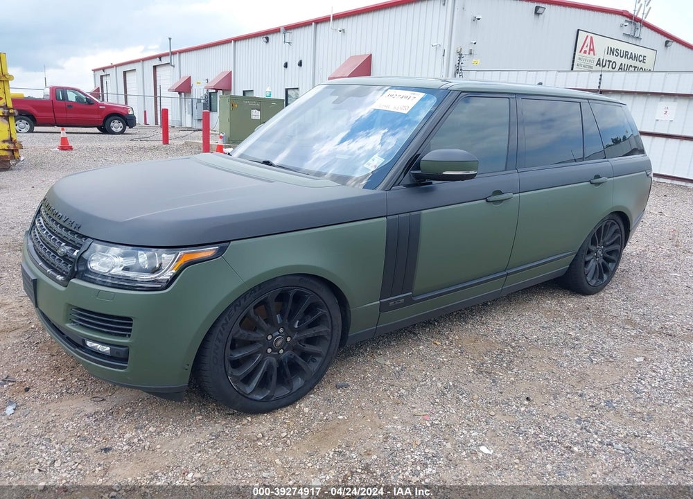 2016 LAND ROVER RANGE ROVER 5.0L V8 HOLLAND HOLLAND/5.0L V8 SUPERCHARGED AUTOBIOGRAPHY VIN: SALGV3EF4GA271364